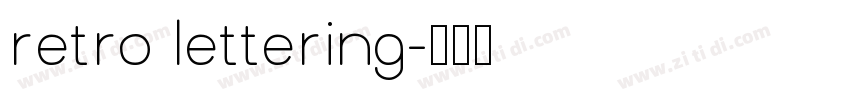retro lettering字体转换